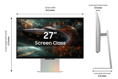 Samsung 27-in Odyssey 3D G90XF 4K 165Hz Gaming Monitor - LS27FG900XNXZA