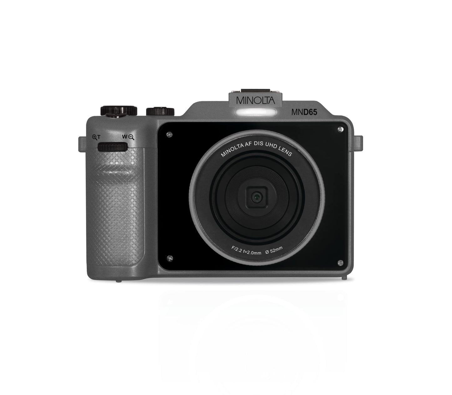 Minolta MND65 56 MP Autofocus / 4K60FPS Ultra HD Digital Camera w/WiFi (Gray Body, Black Faceplate)