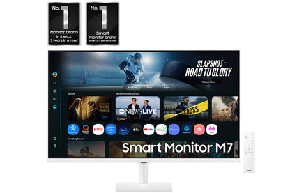Samsung 32-in Smart Monitor M7 M70F 4K Samsung Vision AI - White - LS32FM703UNXZA