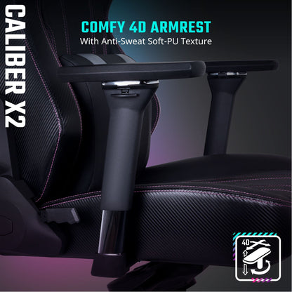 Cooler Master Caliber X2 Gaming Chair - Black - CMI-GCX2-BK