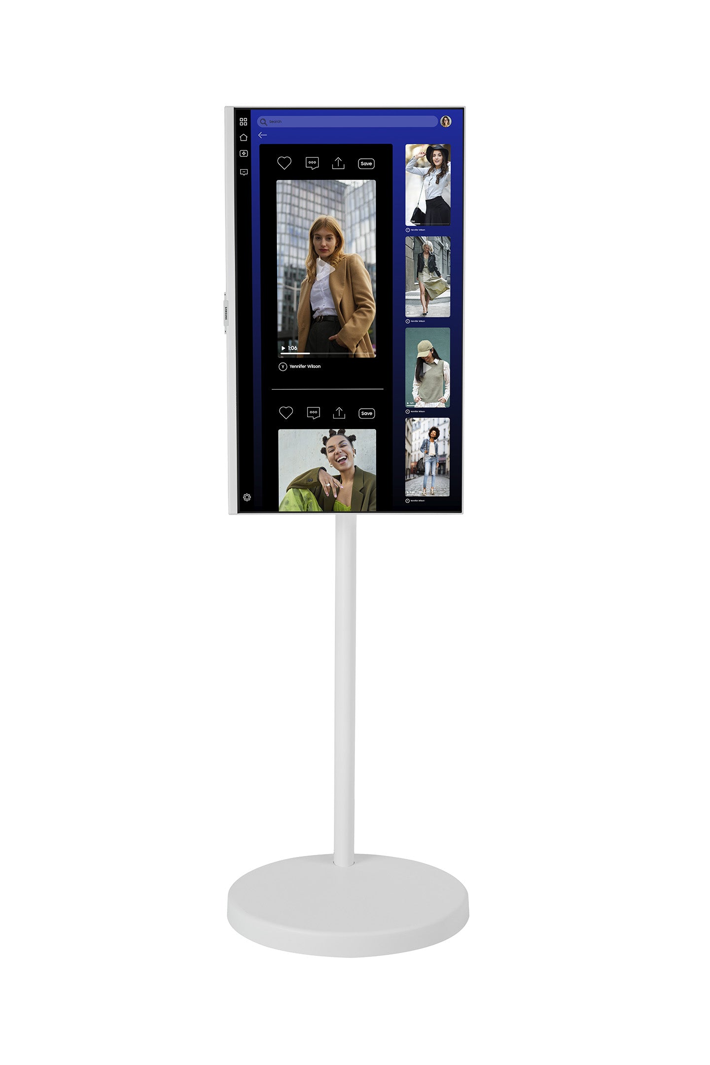 Samsung 32-in Movingstyle M7 4K UHD Smart Monitor - F-LS32FM70-MSR Bundle with Galaxy Tab A9+ 11-inch