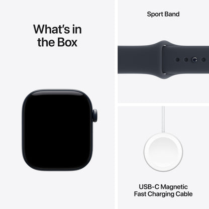 Apple Watch Series 12 GPS + Cellular 42mm Night Blue Ceramic Case with Navy Blue Sport Band - M/L - MJH04LS/A (2026)