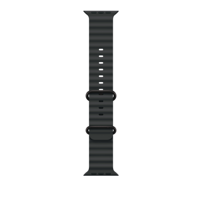 (Open Box) Apple 49mm Black Ocean Band - Black Titanium Finish - MYPD3AM/A (2024)