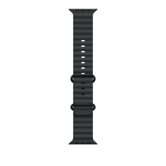 (Open Box) Apple 49mm Black Ocean Band - Black Titanium Finish - MYPD3AM/A (2024)