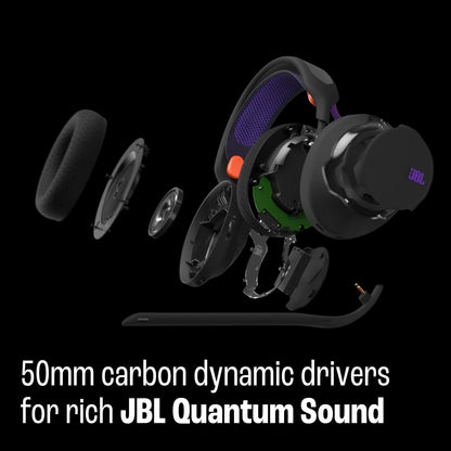 JBL Quantum 650 2.4ghz / Bluetooth Gaming Headphones; 50mm Drivers Universal - Black