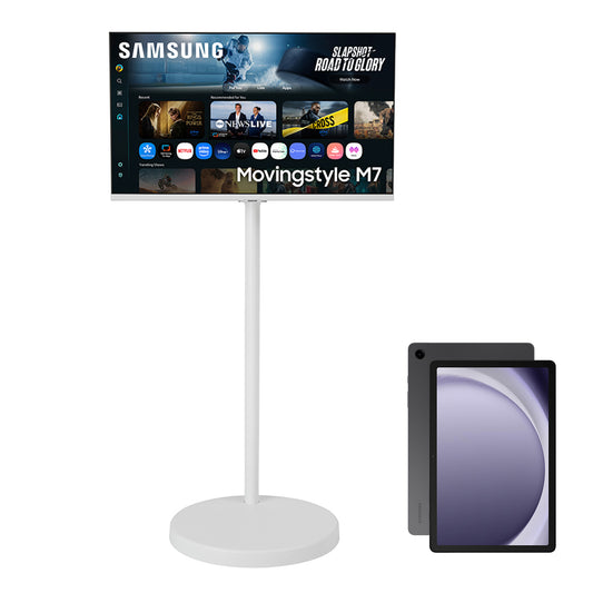Samsung 32-in Movingstyle M7 4K UHD Smart Monitor - F-LS32FM70-MSR Bundle with Galaxy Tab A9+ 11-inch