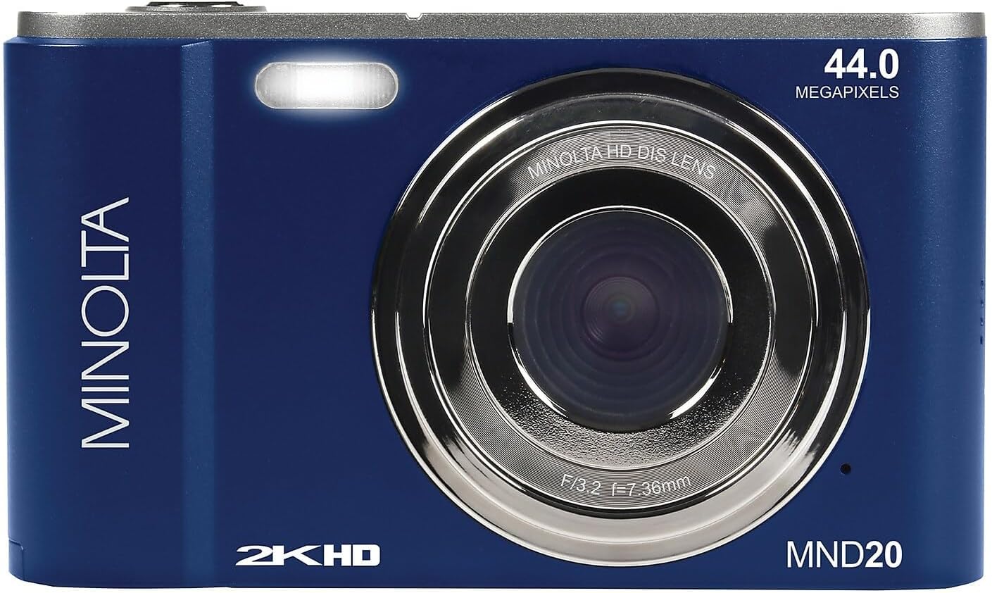 Minolta MND20 44 MP / 2.7K Quad HD Digital Camera (Blue)