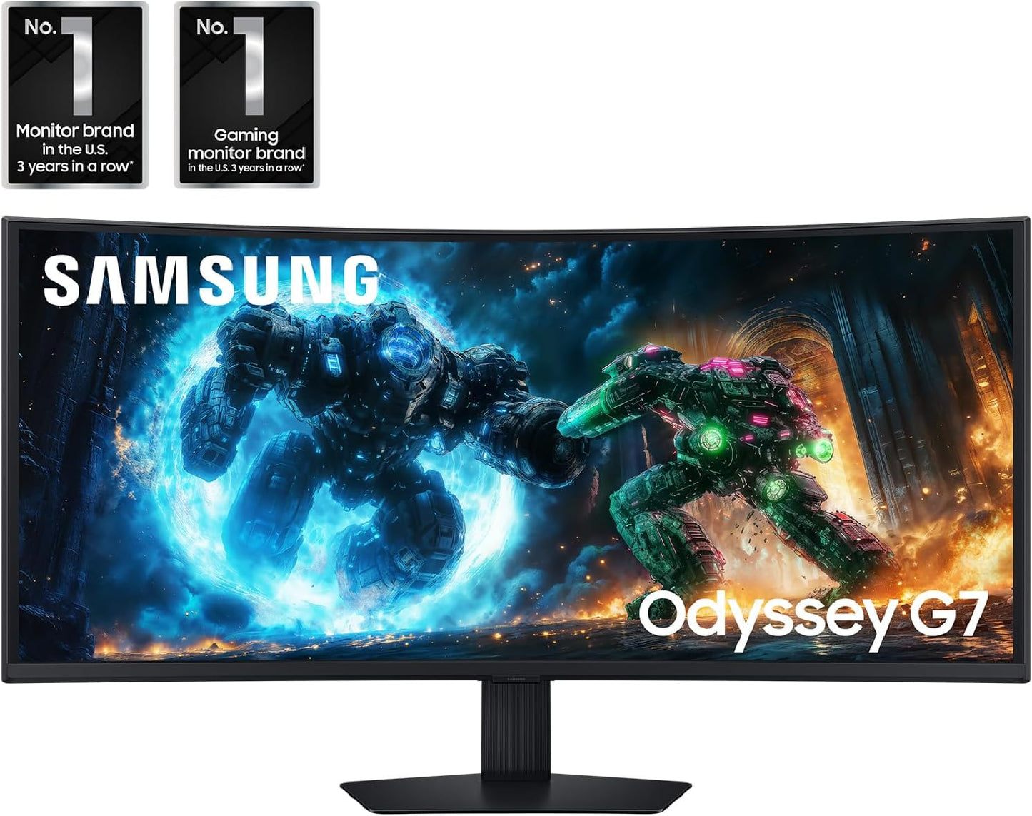 Samsung 40-in Odyssey G7 (G75F) WUHD, 180Hz, Curved Gaming Monitor, 1ms Response, LS40FG75DENXZA, 2025