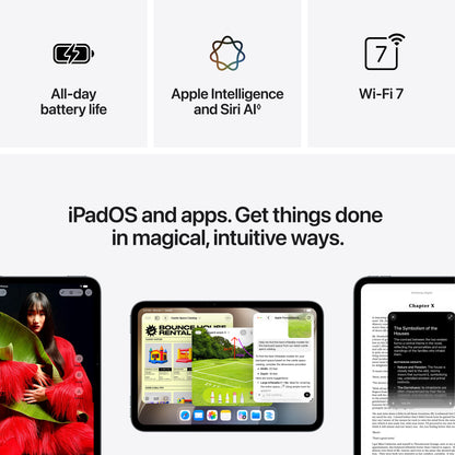 Apple iPad mini Wi-Fi 256GB Nano-texture glass - Starlight (A20 Pro) - ML2T4LL/A