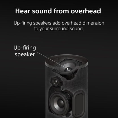 Sony SARS9 BRAVIA Theater Rear 9 Surround Speakers, Dolby Atmos/DTS:X, for Bar 9/Bar 8/Bar 7