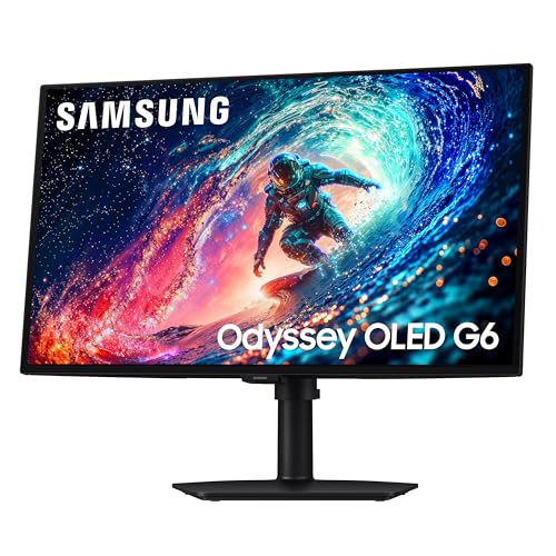 Samsung 27-in Odyssey Computer Monitor - OLED G6 G61SH QHD 240Hz Gaming Monitor - LS27HG612SNXZA (2026)