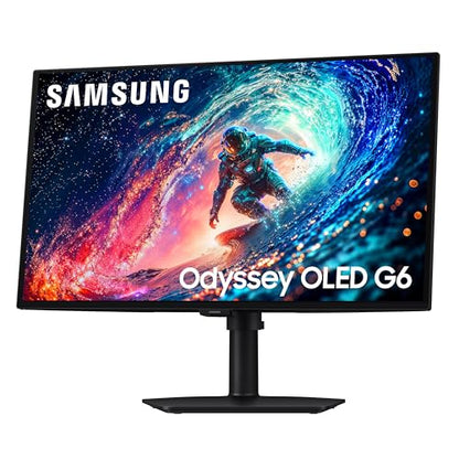 Samsung 27-in Odyssey Computer Monitor - OLED G6 G61SH QHD 240Hz Gaming Monitor - LS27HG612SNXZA (2026)