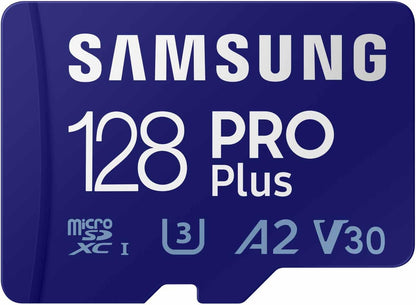 Samsung 128GB Pro Plus microSD Memory Card + Reader
