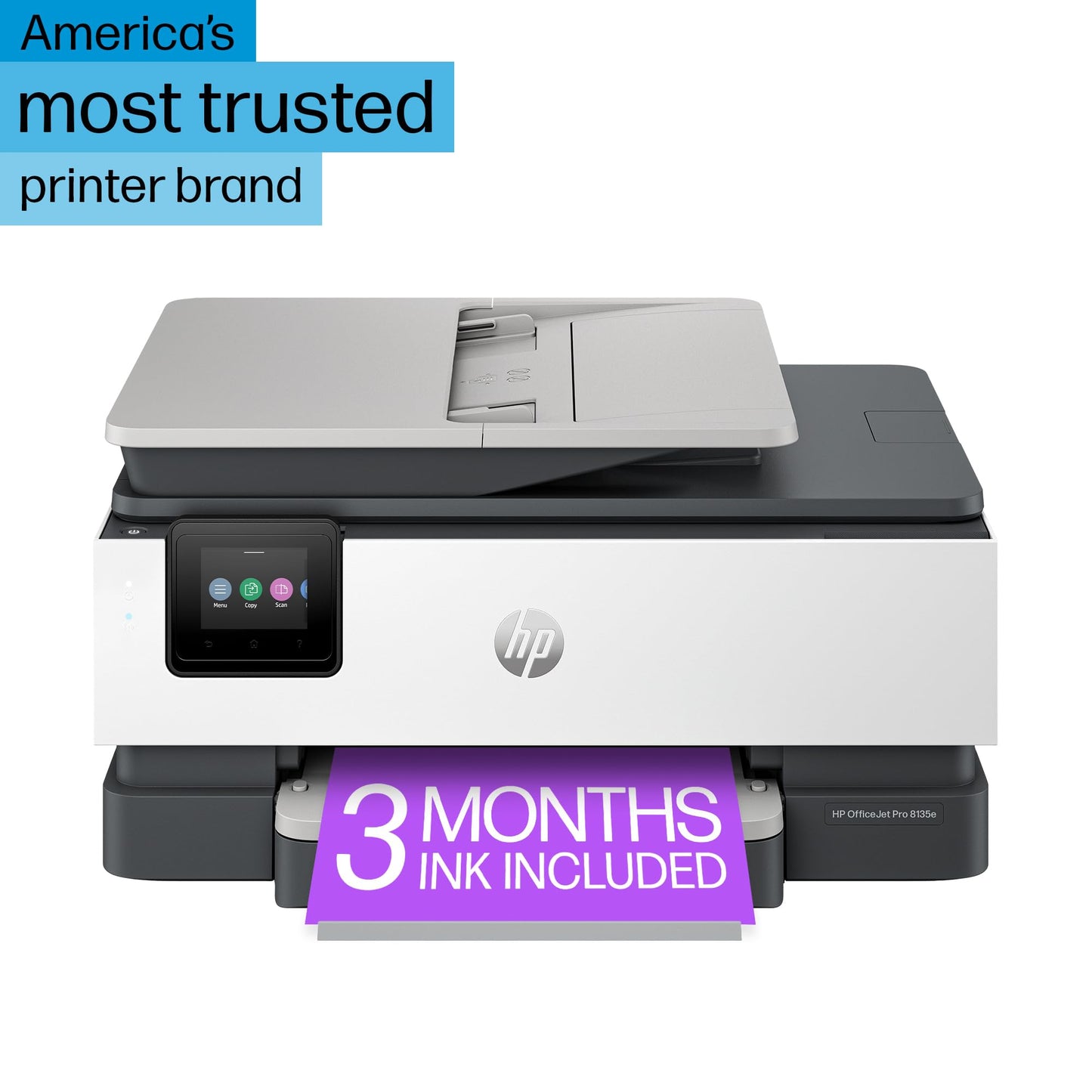 HP OfficeJet Pro 8135e All-in-One Color Printer, Copier, Scanner, Fax - 40Q35A#B1H