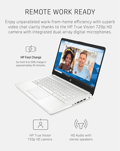 HP Cloudbook 14-in Touchscreen Laptop Computer, Celeron N4020, 4GB, 64GB - 14-dq0080nr, Snowflake White