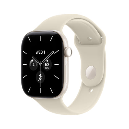 Apple Watch Series 12 GPS + Cellular 46mm Pearl White Ceramic Case with Sand Sport Band - M/L - MJH24LS/A (2026)