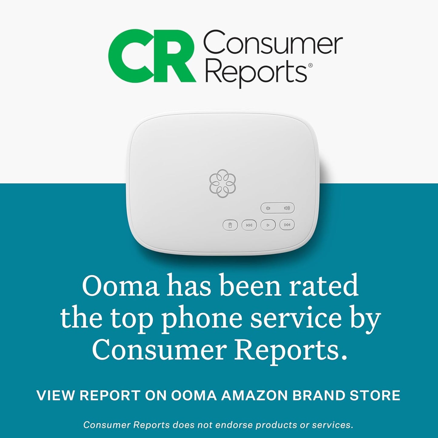 (Open Box) Ooma Senior Internet Home Phone Service Bundle with 3 Amplified Handsets, Photo Dial, Visual Ringer,