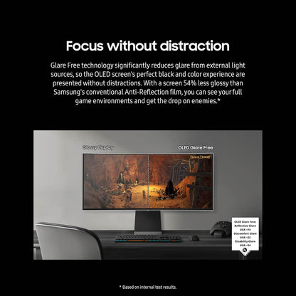 (Open Box) Samsung 34-in Odyssey G85SD QD-OLED Ultra WQHD Curved Gaming Monitor, 175Hz, 0.03ms - LS34DG856SNXZA (2024)