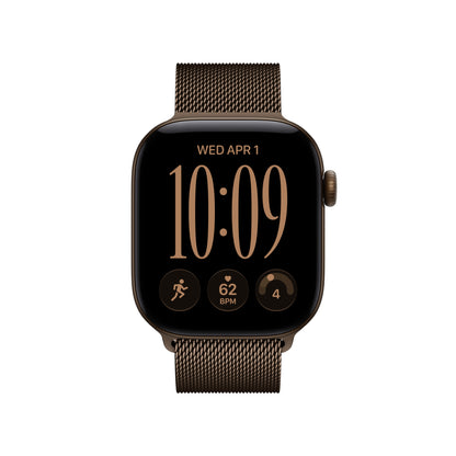 Apple Watch Series 12 GPS 42mm Dark Bronze Aluminum Case with Dark Bronze Milanese Loop - MKDC4LS/A (2026)