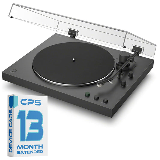 Sony PS-LX3BT Belt Drive Turntable Vinyl Bluetooth Record Player w 13-Month Device Care Program