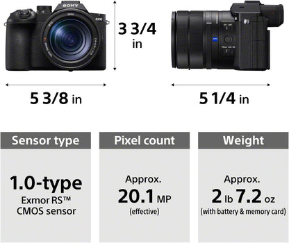 Sony RX10 V 25x Camera with 24–600mm Zoom Lens, 20.1 MP - DSC-RX10M5/B