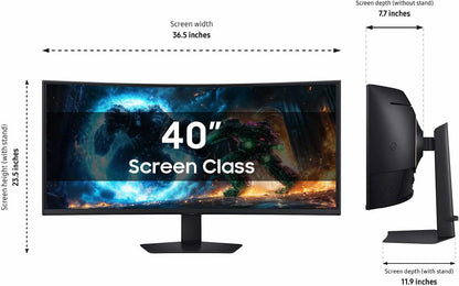 Samsung 40-in Odyssey G7 (G75F) WUHD, 180Hz, Curved Gaming Monitor, 1ms Response, LS40FG75DENXZA, 2025
