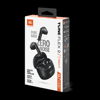 JBL Tune Flex 2 Noise Cancelling True Wireless Headphones - Black