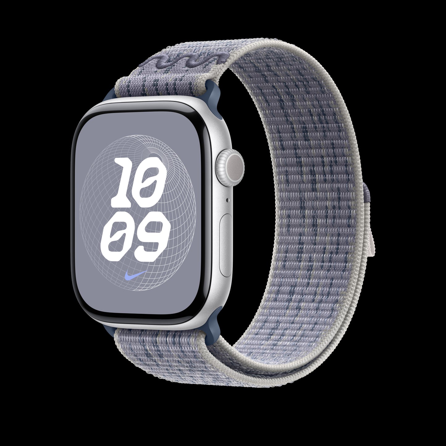 Apple 46mm Grey/Blue Nike Sport Loop - MXU13AM/A (2024)