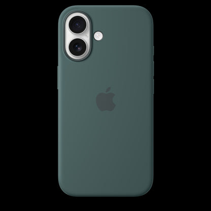 Apple iPhone 16 Silicone Case with MagSafe - Lake Green - MYY83ZM/A (2024)