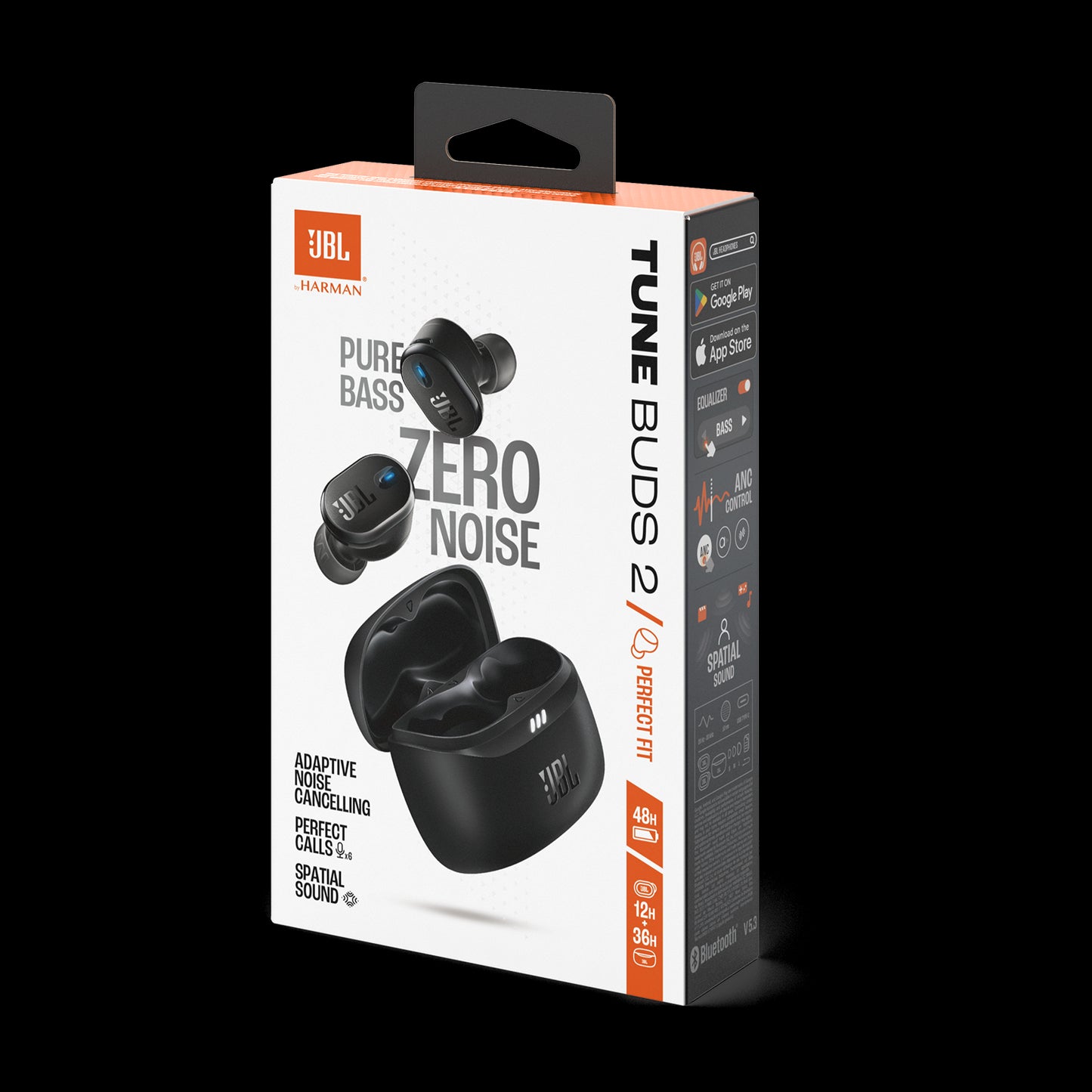 JBL Tune Buds 2 Noise Cancelling True Wireless Headphones - Black