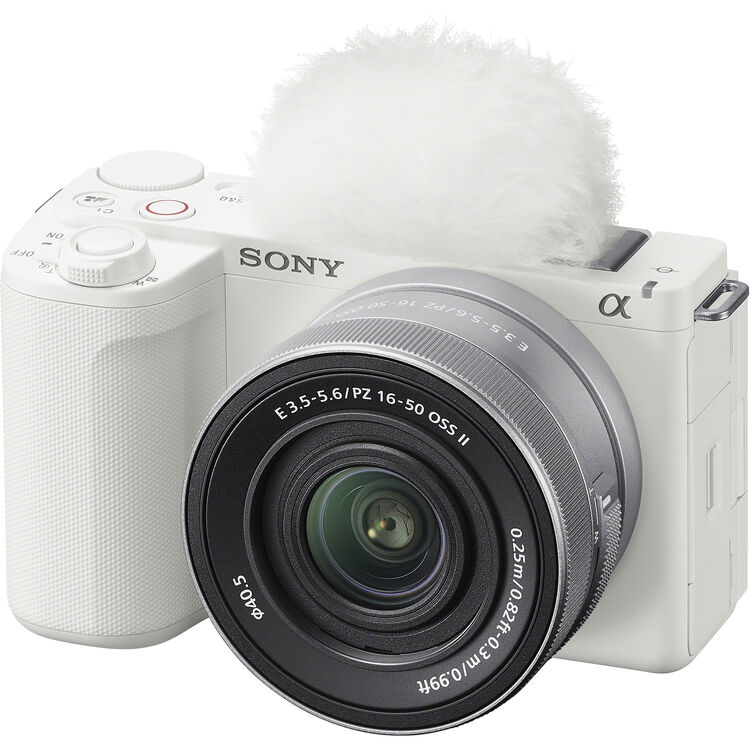 Sony Alpha ZV-E10 II 26MP APS-C Mirrorless Vlog Camera w 16-50mm Lens - White