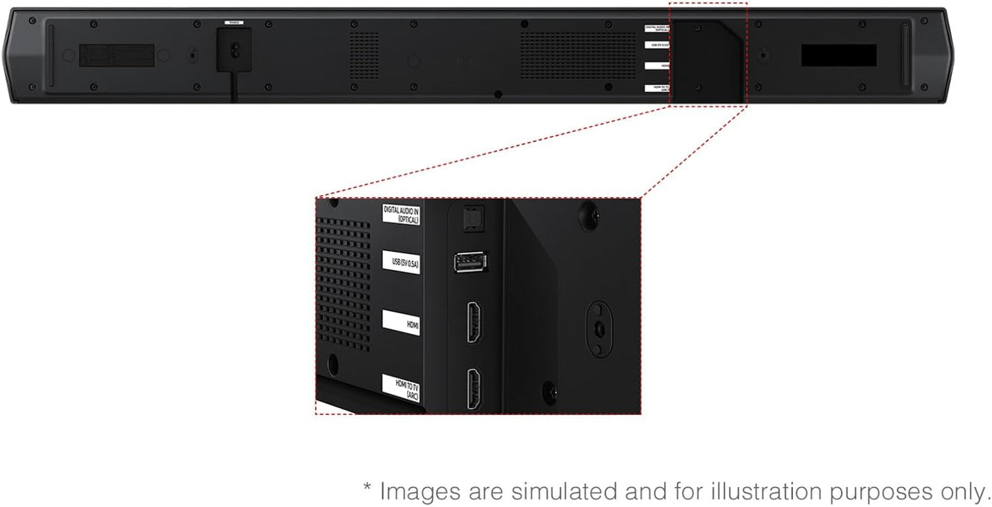 Samsung HW-B750F 5.1 Channel Soundbar, 400W Dolby 5.1ch (2025)