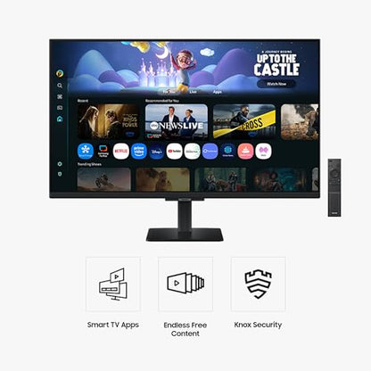 Samsung 32-Inch M5 (M50F) FHD Smart Monitor with Streaming TV, Speakers, Black, LS32FM502ENXZA