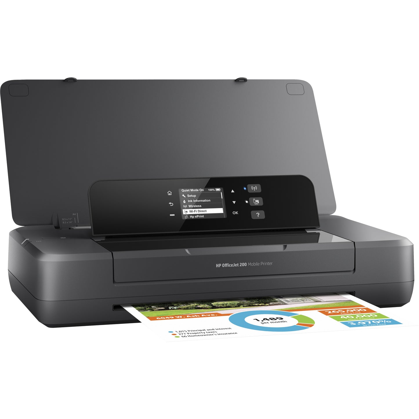 HP Officejet 200 Inkjet Printer - Color - 4800 x 1200 dpi Print