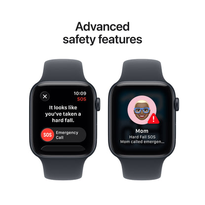 (Open Box) Apple Watch SE 3 GPS 44mm Midnight Aluminum Case with Midnight Sport Band - M/L - MEHQ4LW/A - (Fall 2025)