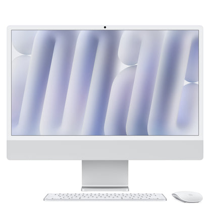 (Open Box) Apple 24-inch iMac with Retina 4.5K display: M4 chip w 8C CPU / 8C GPU, 256GB SSD, 16GB Memory - Silver - MWUC3LL/A (Fall 2024)