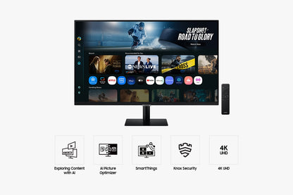 Samsung 32-in Smart Monitor M7 M70F 4K Samsung Vision AI - LS32FM702UNXZA