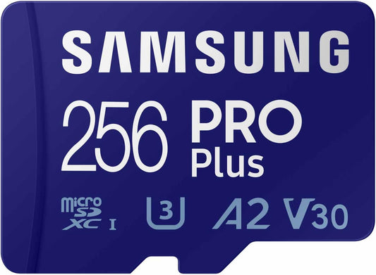 Samsung 256GB Pro Plus microSD Memory Card + Adapter