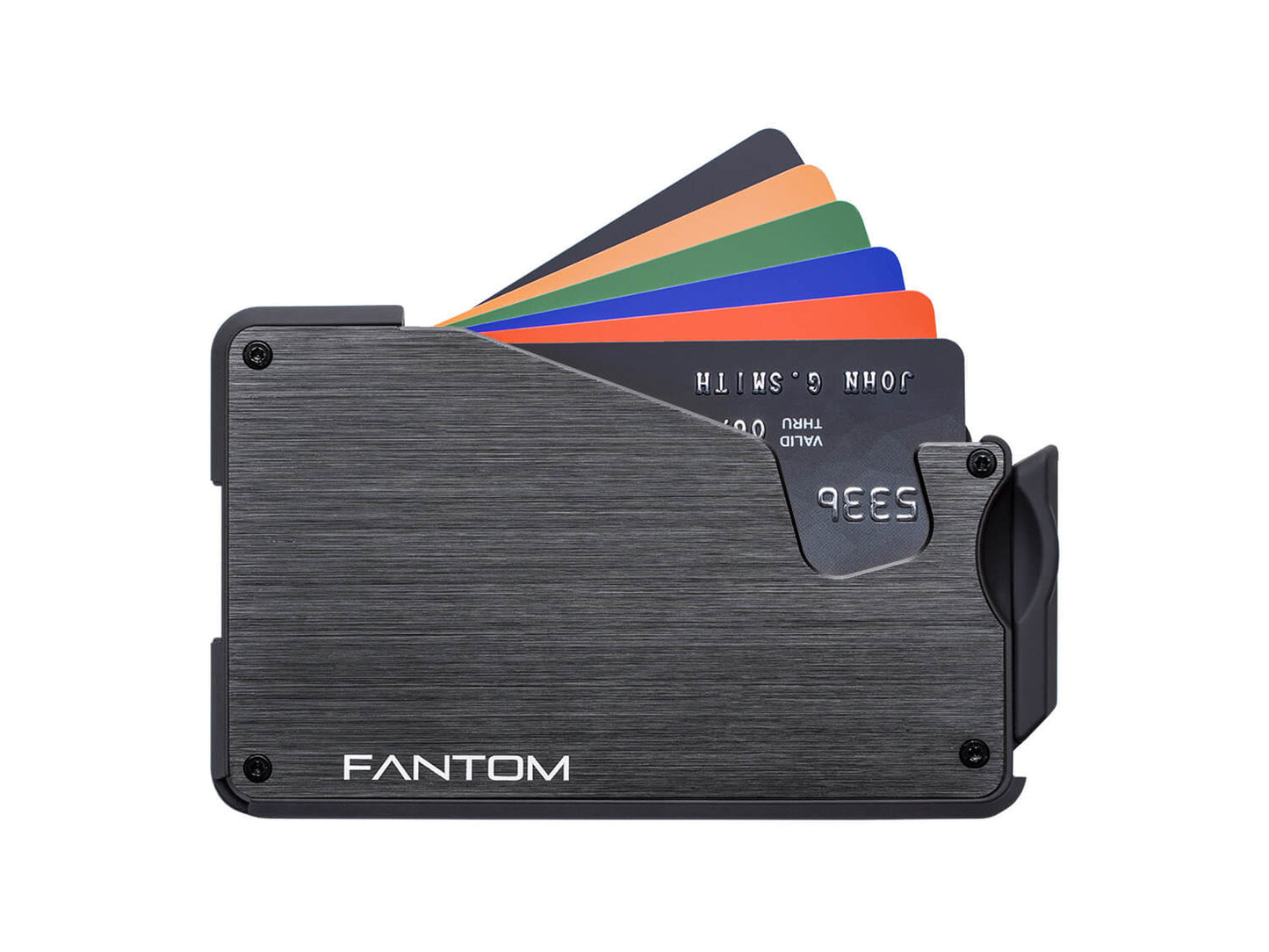 Fantom S Wallet | Slim for 5 to 10 Cards | Black