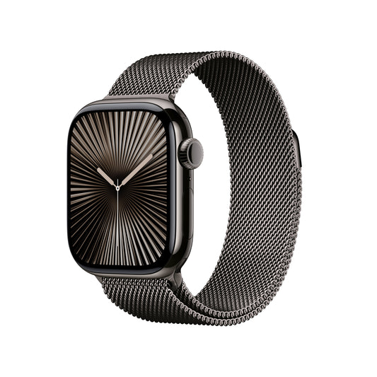 Apple Watch Series 10 GPS + Cellular 42mm Slate Titanium Case with Slate Milanese Loop - MX053LW/A (2024)