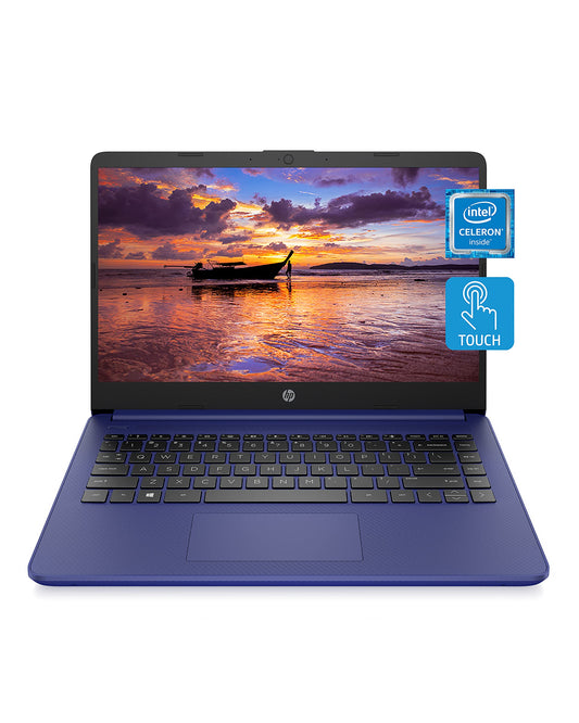 (Open Box) HP Cloudbook 14-in Touchscreen Laptop Computer, Celeron N4020, 4GB, 64GB - 14-dq0050nr, Indigo Blue