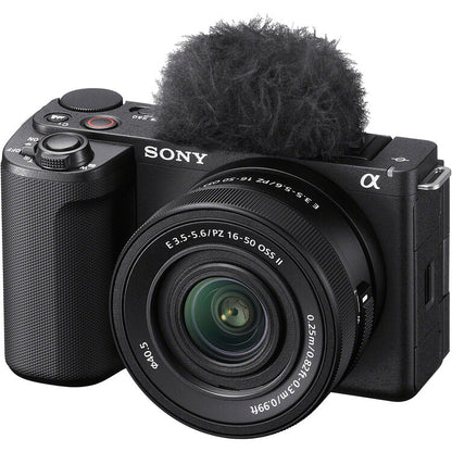 Sony Alpha ZV-E10 II 26MP APS-C Mirrorless Vlog Camera w 16-50mm Lens - Black