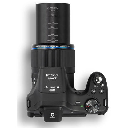 Minolta MN67Z 20 MP / 1080P FHD Bridge Digital Camera w/67x Optical Zoom (Black)