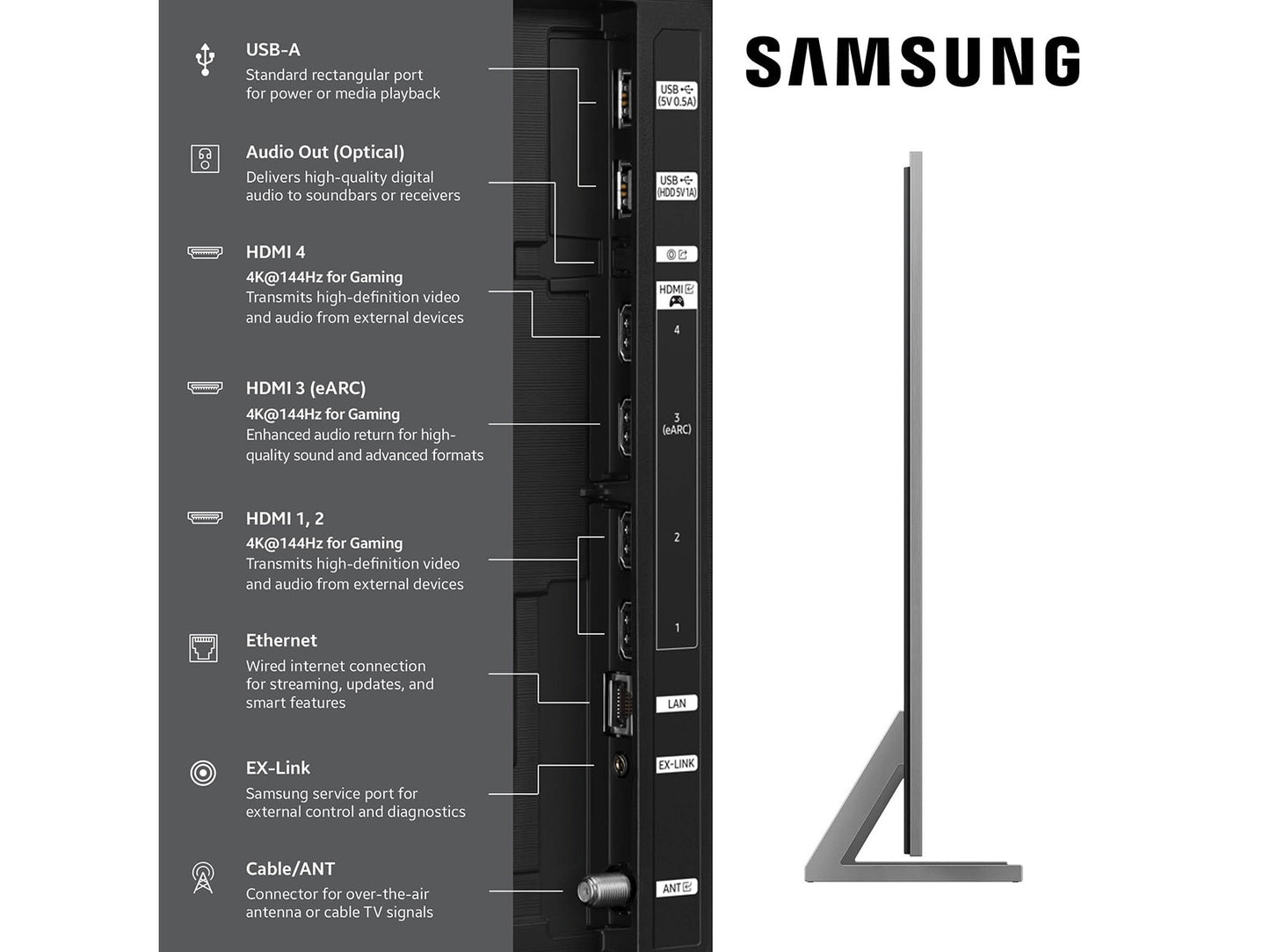 Samsung 115-in Micro RGB 4K R95 Samsung Vision AI Smart TV - MRN115MR95FXZA (2025)