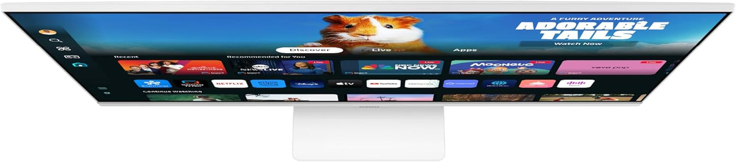 (Open Box) Samsung 32-in M5 M50D Smart LED Computer Monitor - LS32DM501ENXZA - White