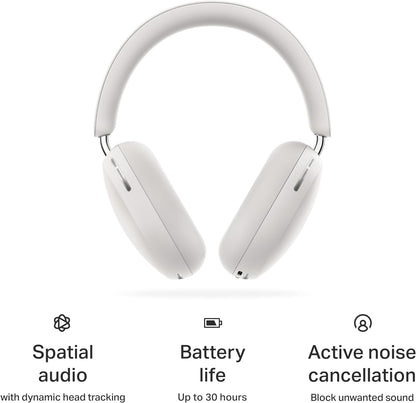 SONOS Ace | Wireless Over the Ear Noise Cancelling Headphones - Soft White (Pair)