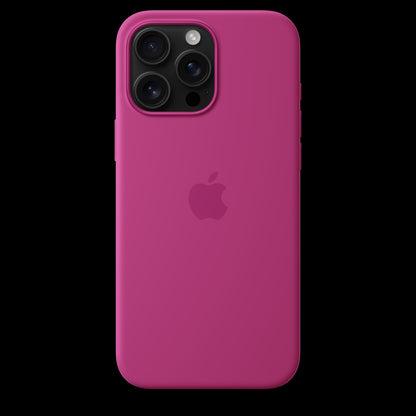 Apple iPhone 16 Pro Max Silicone Case with MagSafe - Fuchsia - MYYX3ZM/A (2024)