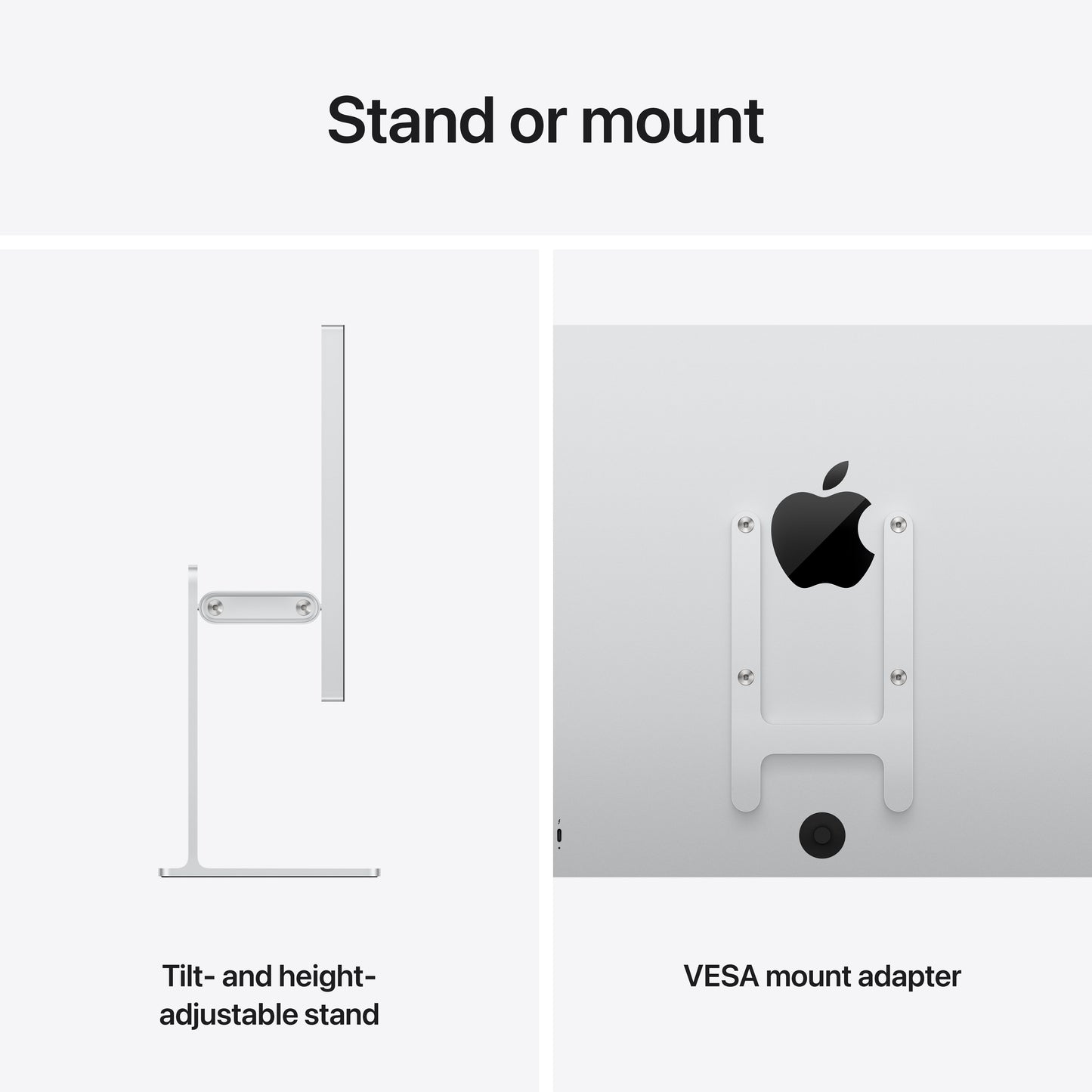 Apple Studio Display XDR - Standard glass - Tilt- and height-adjustable stand - MFEL4LL/A - (2026)