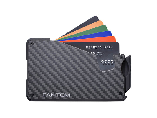 Fantom S Wallet | Extra Slim for 4 to 7 Cards | Carbon Fiber