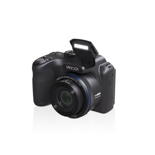 Minolta MN26Z 20 MP / 1080P FHD Bridge Digital Camera w/26x Optical Zoom (Black)